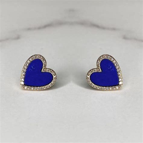 Aretes De Lapis Lazuli Con Brillantes Mercurio Joyeros