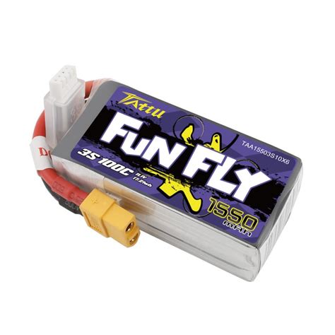 Tattu Funfly Series 1550mAh 11 1V 100C 3S1P Lipo Mit XT60 DroneFactory Ch