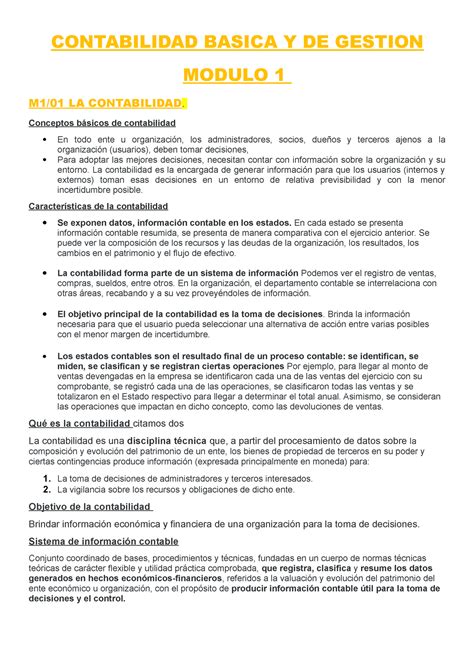 Contabilidad Basica Y DE Gestion CONTABILIDAD BASICA Y DE GESTION