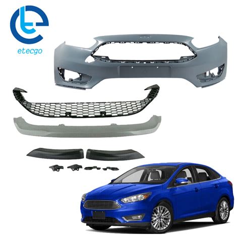 For 2015 2018 Ford Focus Front Lower Grille And Front Bumper Cover And Front Lips Ebay