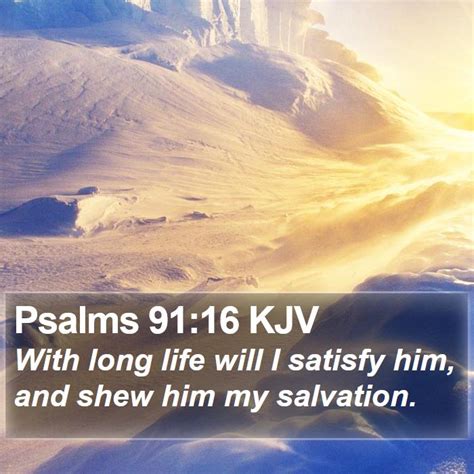 Psalms 91 16 KJV Bible Verse Images