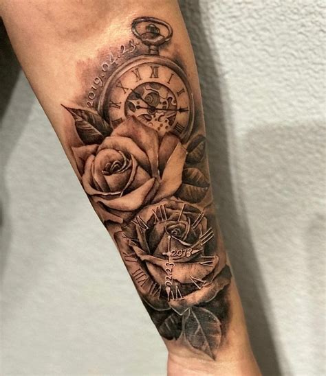 101 Best Rose And Clock Tattoo Ideas That Will Blow Your Mind