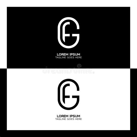 Gf Initial Letters Linked Elegant Logo Letter G And F Pattern Design