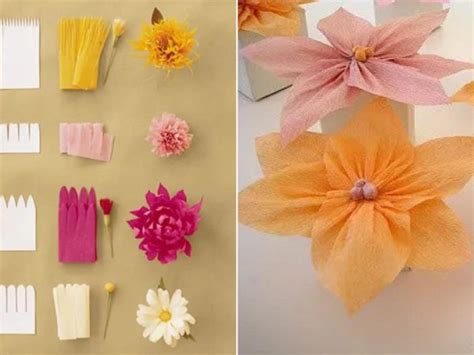 Cómo hacer flores de papel crepe Manualidades es 2022