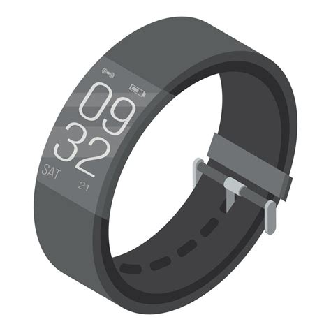 Smart Wrist Band Icon Isometric Style 15202635 Vector Art At Vecteezy