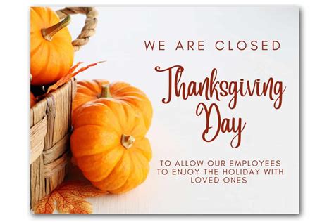 Closed For Thanksgiving 2024 Sign Printable Free Daron Emelita