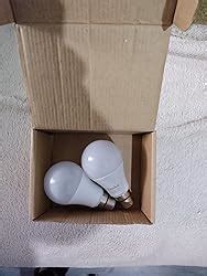 Vanke Bayonet Light Bulb 60w Equivalent Cool White 6000K 9w Energy