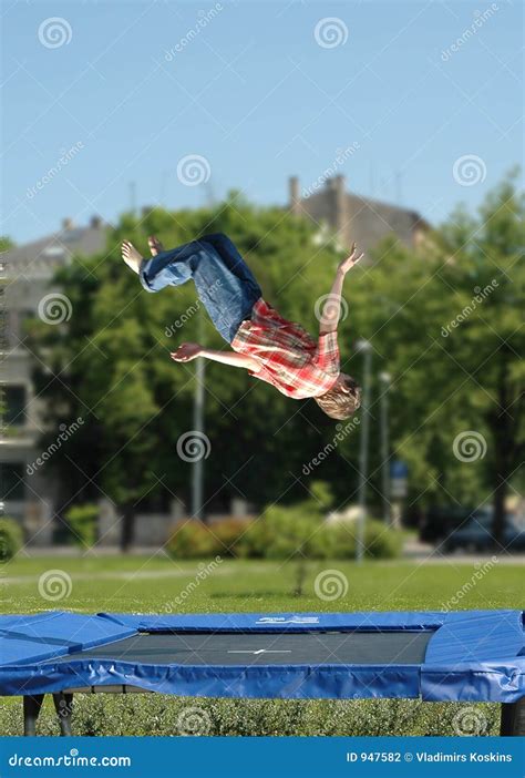 jumps stock photo image  dexterity somersault sports