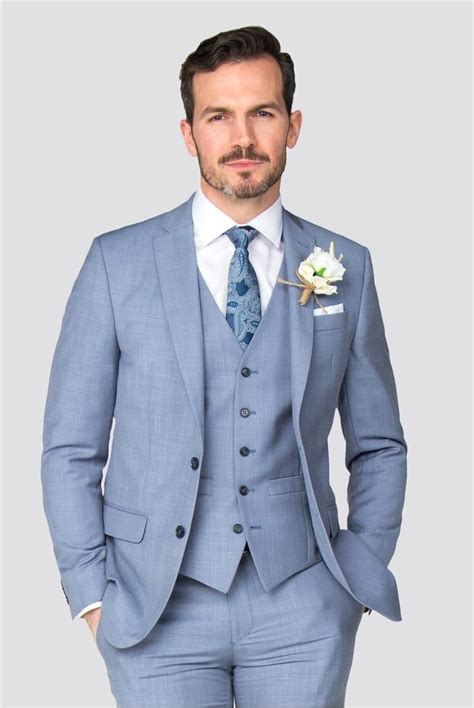 Mens Light Blue Wedding Suits Weddingfn