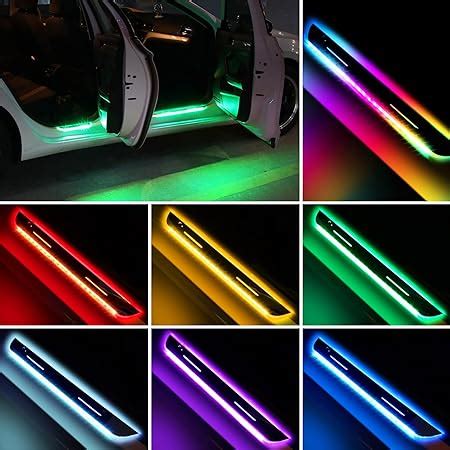 Amazon Car Led Door Sill Lights Customized Logo Or Text Wireless