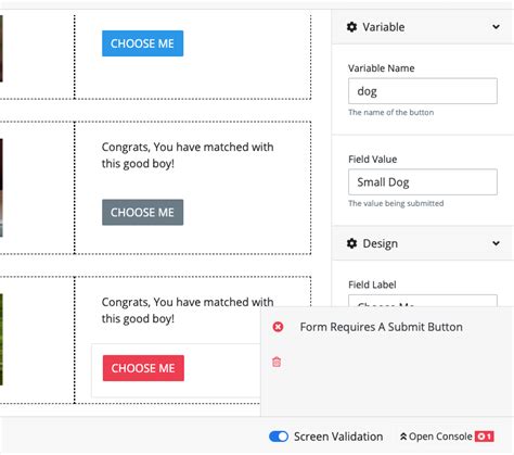 Submit Button Fails Validation But Exists Issue Processmaker