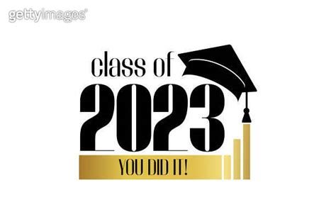 Class Of 2023 Number With Education Academic Cap Template For