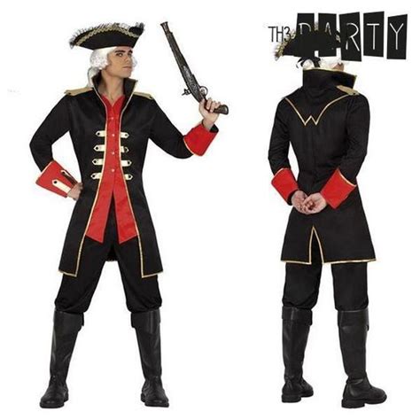 D Guisement Capitaine Pirate Homme Euroweb Taille M L Veste Noire