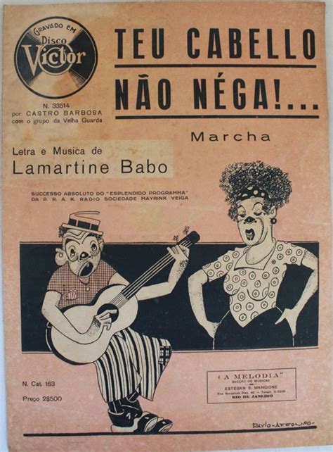 Partitura Musical Teu Cabelo N O Nega Por Lamartin