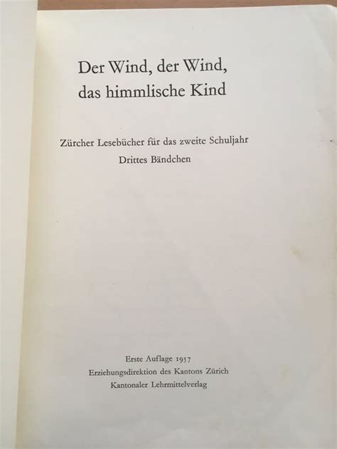 Der Wind Der Wind Das Himmlische Kind Kaufen Auf Ricardo