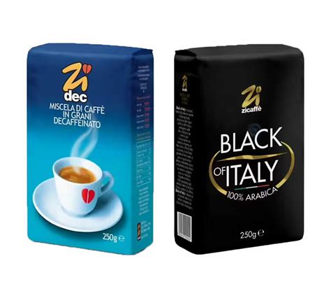 Zicaff Pack Caf S En Grain G Arabica Et Decaf In