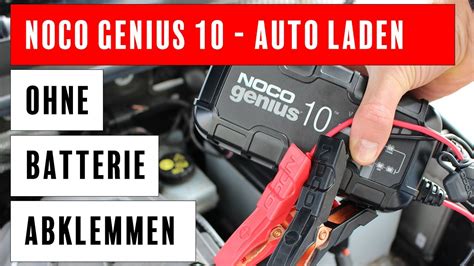 Autobatterie laden mit Ladegerät ohne Ausbau NOCO GENIUS 10 8