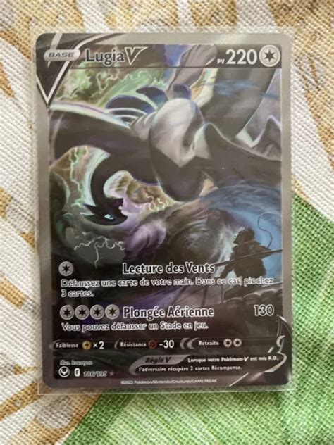 Carte Pok Mon Lugia V Alt Eb Temp Te Argent E Neuve Fr Eur