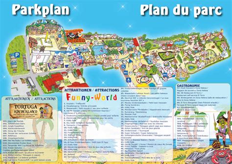 Parkmaps Parkplan Plattegrond Funny World Freizeitpark Welt De