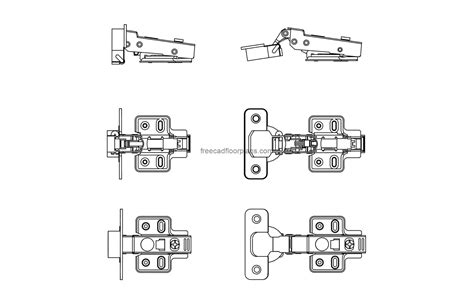 Concealed Cabinet Hinge Autocad Block Free Cad Floor Plans