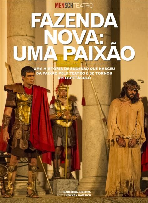 TEATRO FAZENDA NOVA UMA PAIXÃO Revista Mensch