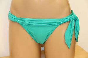 NWT ViX By Paula Hermanny Swimsuit Solid Tie Sash Full Bikini Bottom