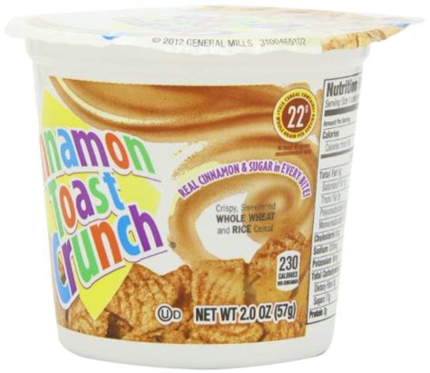 Cinnamon Toast Crunch Cereal 2 Ounce Cups Pack Of 12 Food Beverages Tobacco Food Items