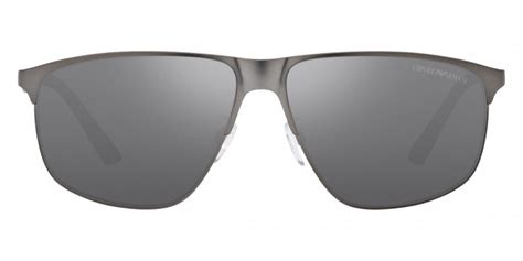 Emporio Armani EA2094 30036G 60 Matte Gunmetal And Aluminium Sunglasses