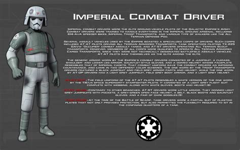 Imperial Combat Driver Tech Readout [new] By Unusualsuspex On Deviantart Star Wars Trooper