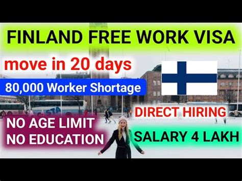 Move To Finland Without Paying Money Free Work Visa Jobs