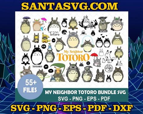 Totoro Bundle Svg My Neighbour Totoro Anime Bundle Svg Anime Svg