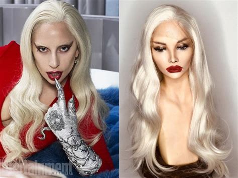 Lady Gaga The Countess Pearl Blonde Wig Lady Gaga Lace Front Etsy