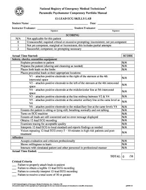 12 LEAD ECG SKILLS LAB Fill And Sign Printable Template Online