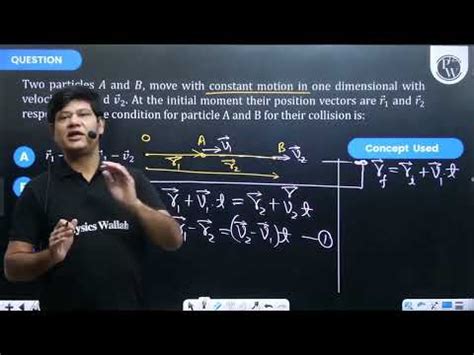 Two Particles A And B Move With Constant Motion In One Dimensional