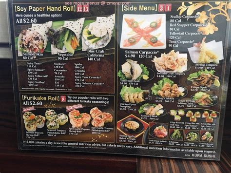 Online Menu Of Kura Revolving Sushi Bar Restaurant Cerritos