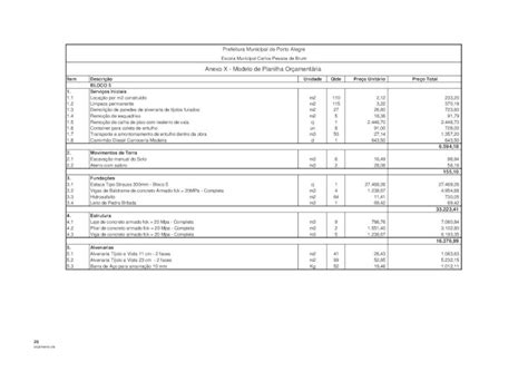 PDF Anexo X Modelo de Planilha Orçamentárialproweb procempa br