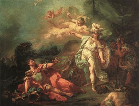 Jacques Louis David La Bataille De Mars Et De Minerve 1771 140114 Cm