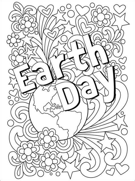 Earth Day Coloring Pages Free Printable Earth Day Coloring Pages