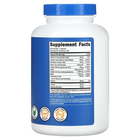 Nutricost Vitamin B Complex Mg Capsules