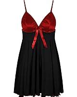 Yummy Bee Lingerie Plus Size Babydoll Nightwear Set Women Chemise