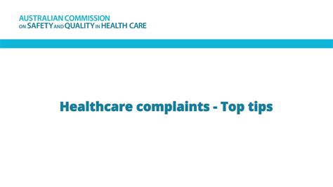 Healthcare Complaints Top Tips Youtube