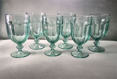 Libbey Gibraltar Spanish Green Iced Tea Goblets Mason Jar Wine Glass