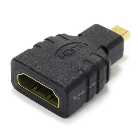 Adaptateur Micro HDMI Mâle vers HDMI Femelle Audiophonics