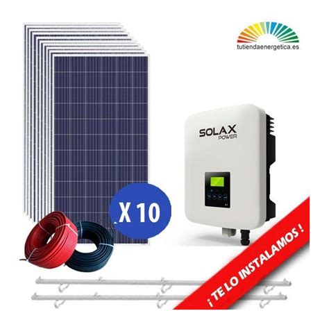 Kits Solar 34kw Autoconsumo Para Casas Incluye Instalación