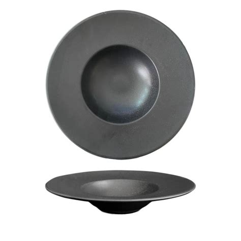 Чиния черен мат 28 см паста ризото серия Brunette
