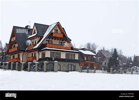 Snowing in Tatry mountains. Zakopane city. Poland Stock Photo - Alamy