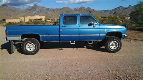 1988 Chevy 1 Ton Crew Cab 4x4 V30 Classic Chevrolet C K Pickup 3500 1988 For Sale