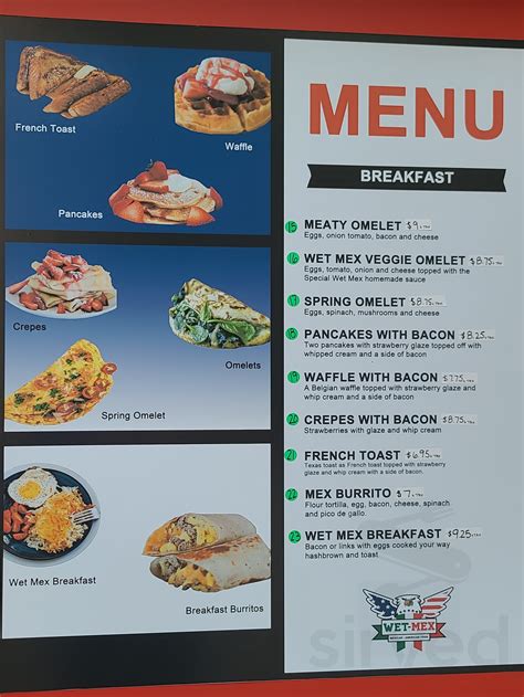 Wet-Mex Food Truck menus in Shoreline, Washington, United States
