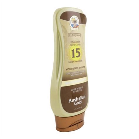 Australian Gold Lotion Sunscreen SPF 15 With Instant Bronzer 237ml 8oz