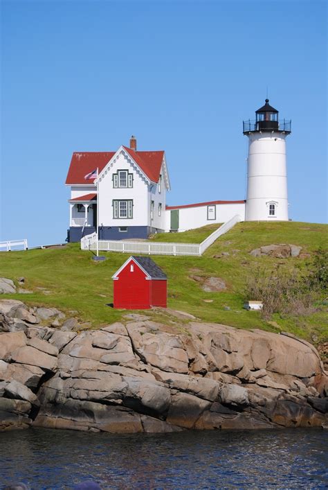 Nubble Lighthouse, York, Maine | New england road trip, Houses in ...